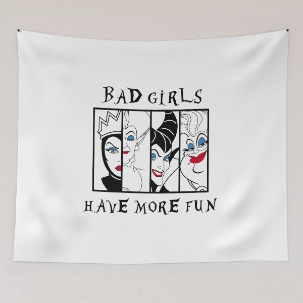 Item preview, Bad Girls Have More Fun Villains Cartoonn designed and sold by athrshopp.