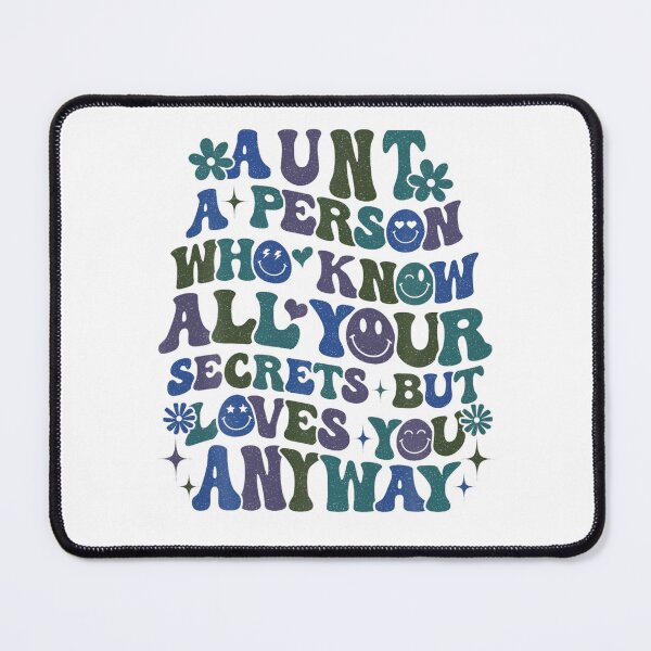 Item preview, Aunt knows your secrets but she still loves you, Crazy Aunt, Funny Aunt Gift, Best Aunt, Family Humor , Aunt Gift Idea, designed and sold by adarth.