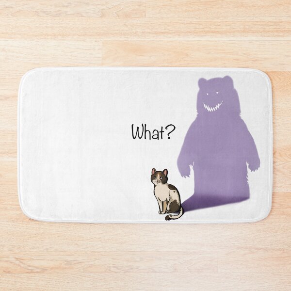 Item preview, What? I didn't do anything cat with scary bear shadow designed and sold by Azasart.