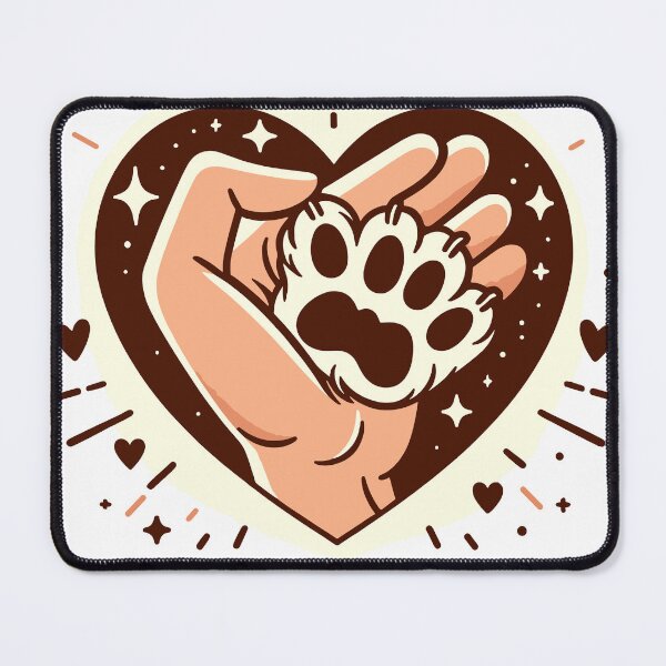 Item preview, Interlocked Love - Human and Canine Bond Design designed and sold by PunnyPawsShop.