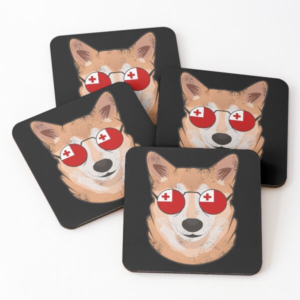 Item preview, Vintage Patriotic Shiba Inu Tongan Flag designed and sold by feether-store.