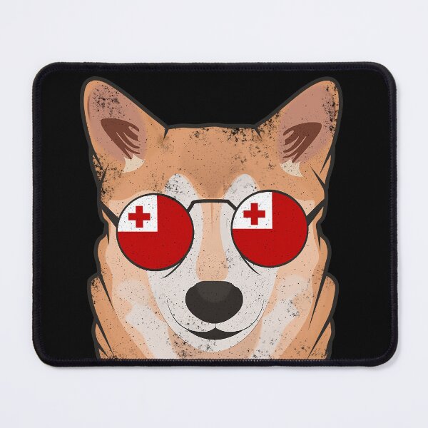 Item preview, Vintage Patriotic Shiba Inu Tongan Flag designed and sold by feether-store.