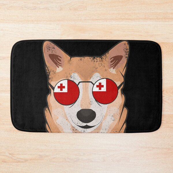 Item preview, Vintage Patriotic Shiba Inu Tongan Flag designed and sold by feether-store.
