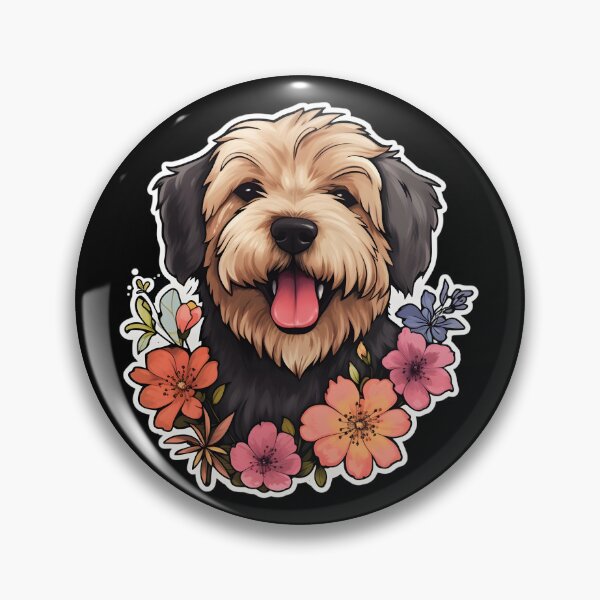 Item preview, Soft-coated Wheaten Terrier in Flowers designed and sold by CUTEDOGGIEZ.