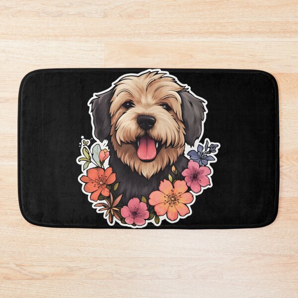 Item preview, Soft-coated Wheaten Terrier in Flowers designed and sold by CUTEDOGGIEZ.