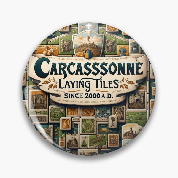 Item preview, Carcassonne Laying Tiles Since 2000 A.D. designed and sold by mattjacks.