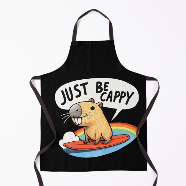 Item preview, Just be Cappy Rainbow Capybara designed and sold by DoodleDashShop.