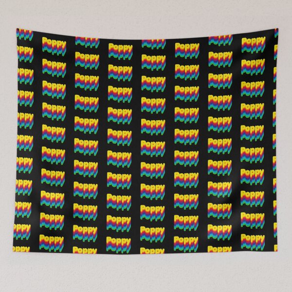 Item preview, Rainbow Layers Poppy Name Label (Black) designed and sold by NafilNafiz.