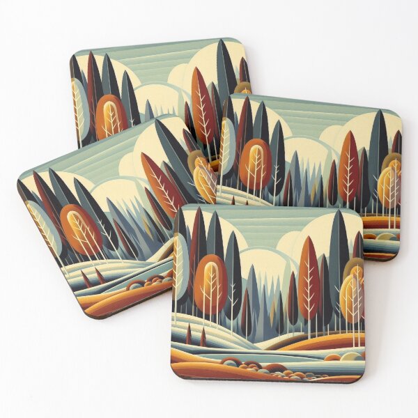Item preview, Whimsical Forest - Minimalist Boho Landscape designed and sold by HausKatz.