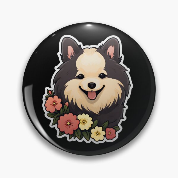 Item preview, Spitz in Flowers designed and sold by CUTEDOGGIEZ.