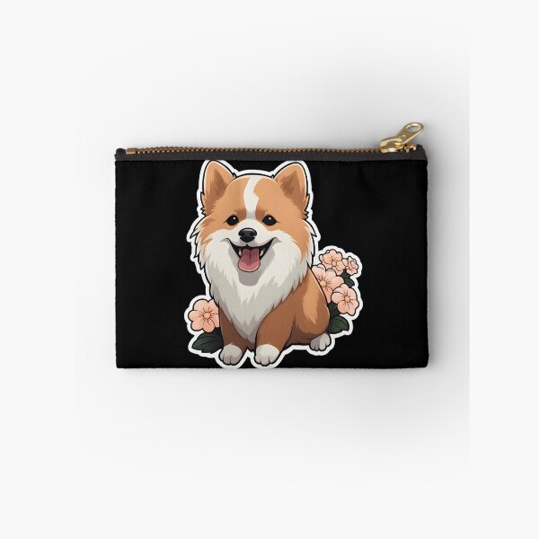 Item preview, Spitz with Flowers designed and sold by CUTEDOGGIEZ.