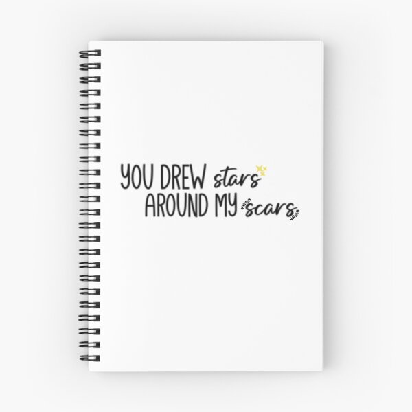 Item preview, You Drew Stars Around My Scars detailed - White Background  designed and sold by HarrisonDesign.