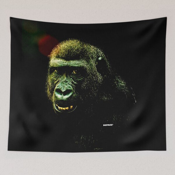 Item preview, Gorilla Portrait on Black Background by dePace' designed and sold by mrpropcake.