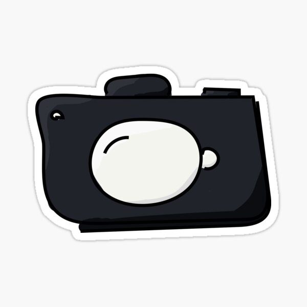 Cartoon DSLR Camera Sticker