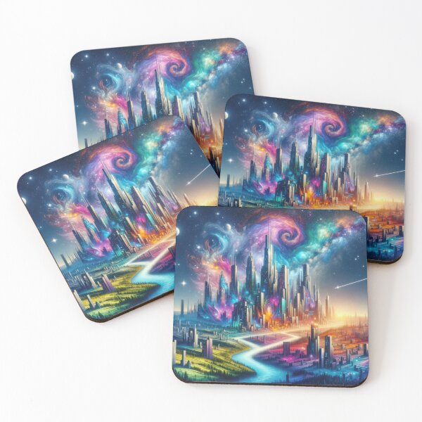 Item preview, Futuristic Cityscape Harmony designed and sold by SunkenCost.