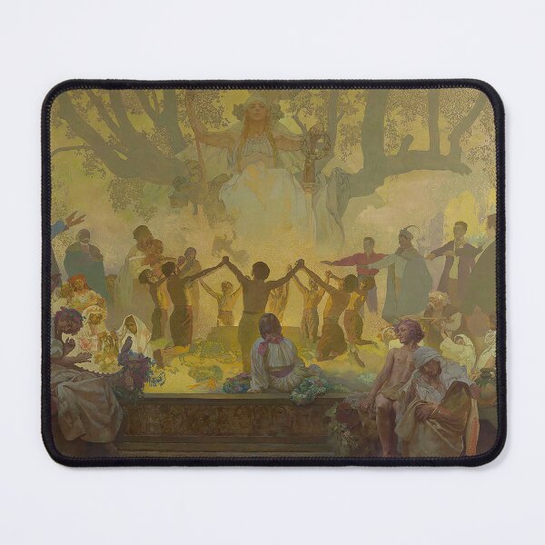 Item preview, The Slav Epic, cycle No.18. The Oath of Omladina Under the Slavic Linden Tree, by Alphonse Mucha. HIGH DEFINITION designed and sold by MINDTHECHERRY.