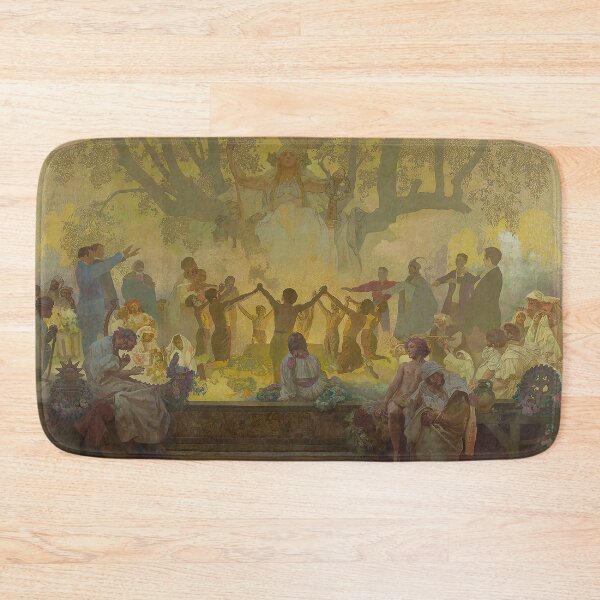 Item preview, The Slav Epic, cycle No.18. The Oath of Omladina Under the Slavic Linden Tree, by Alphonse Mucha. HIGH DEFINITION designed and sold by MINDTHECHERRY.