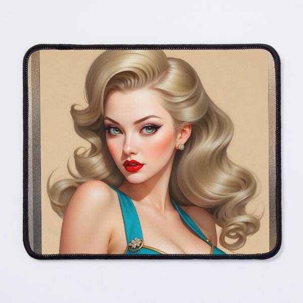 Item preview, Illustration Of A Captivating Blonde AI Concept Art Portrait by Xzendor7 designed and sold by Xzendor7 Digital Art Creations.
