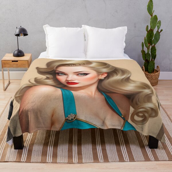 Item preview, Illustration Of A Captivating Blonde AI Concept Art Portrait by Xzendor7 designed and sold by Xzendor7 Digital Art Creations.