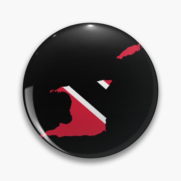 Item preview, Flag Map of Trinidad and Tobago designed and sold by feether-store.