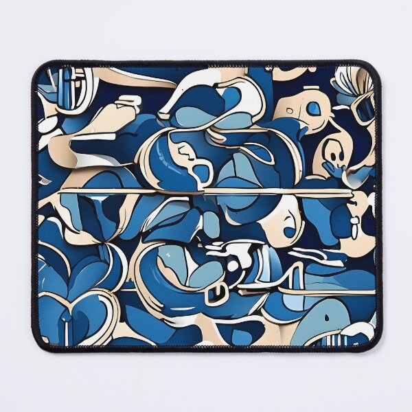Item preview, A blue and white pattern designed and sold by johndesign88.
