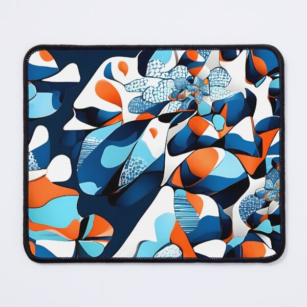 Item preview, A blue and orange flower designed and sold by johndesign88.