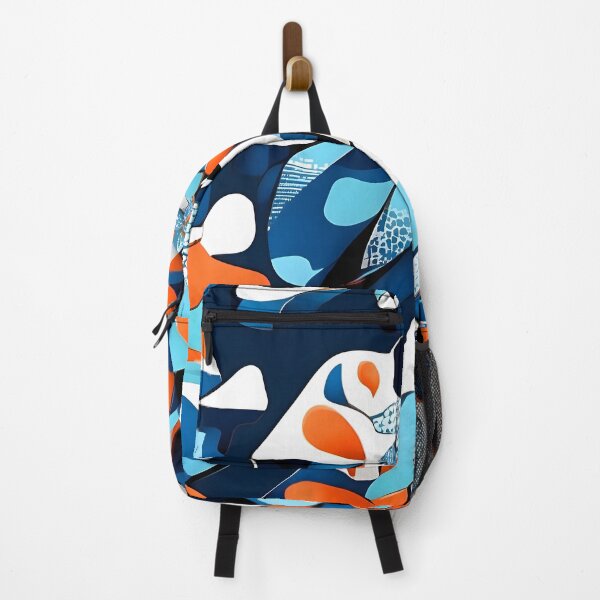 Item preview, A blue and orange flower designed and sold by johndesign88.