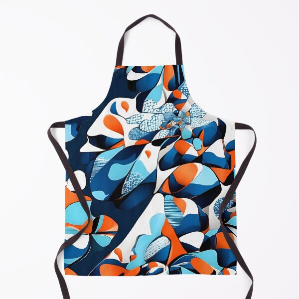Item preview, A blue and orange flower designed and sold by johndesign88.
