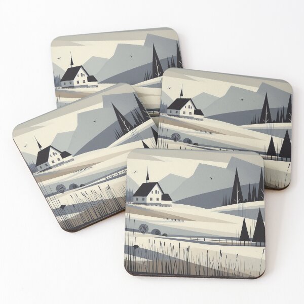 Item preview, Winter Landscape - Whimsical Minimalism designed and sold by HausKatz.