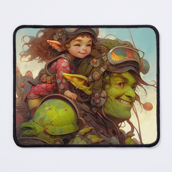 Item preview, Adventurous Whimsical Fantasy Steampunk Duo designed and sold by bubblegoth.