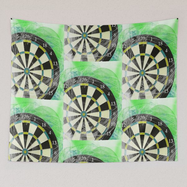 Item preview, Electric Green Dart Board designed and sold by Tiffany Bumgardner.