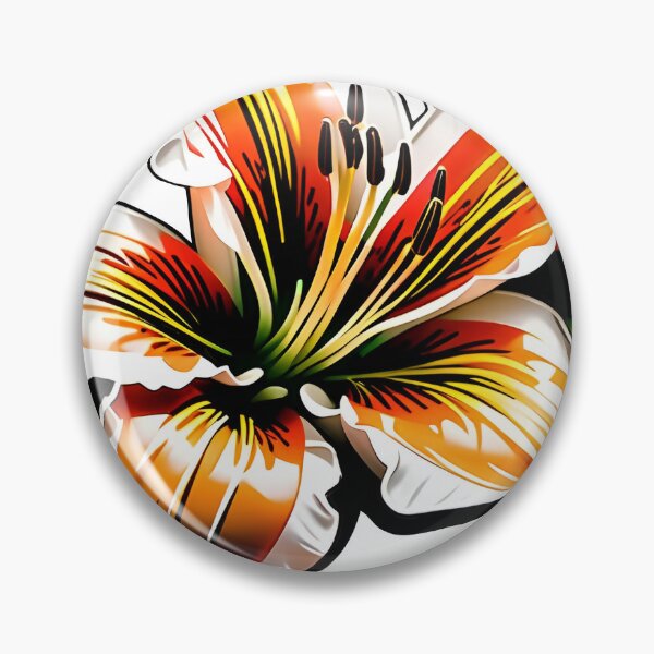 Item preview, Colorful Painted Lily Flower designed and sold by DisneyKrayzie.