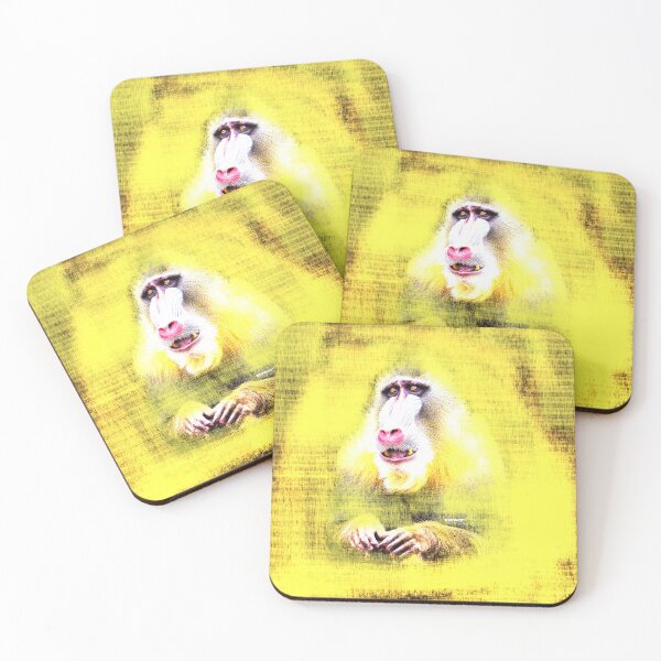 Item preview, Primate Face on Grunge Background by dePace' designed and sold by mrpropcake.