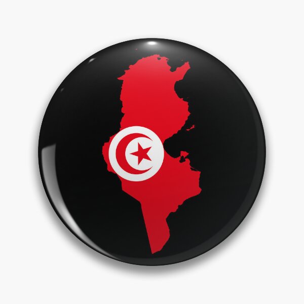Item preview, Flag Map of Tunisia designed and sold by feether-store.