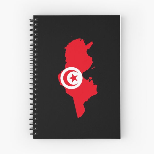 Item preview, Flag Map of Tunisia designed and sold by feether-store.