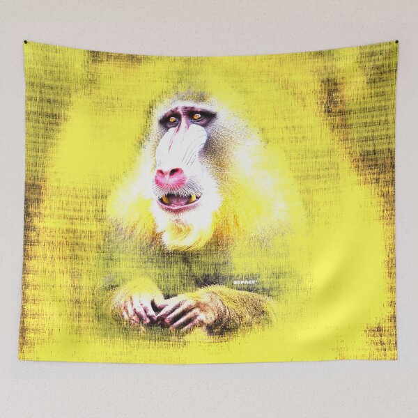 Item preview, Primate Face on Grunge Background by dePace' designed and sold by mrpropcake.
