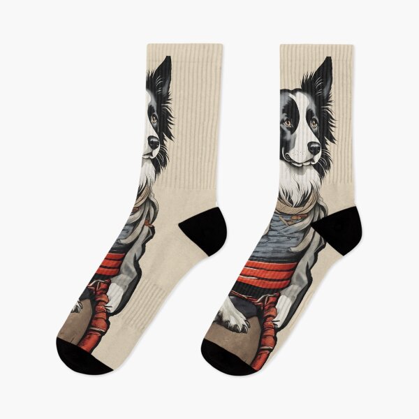 Item preview, Border Collie Samurai Art designed and sold by TheJollyJoCo.