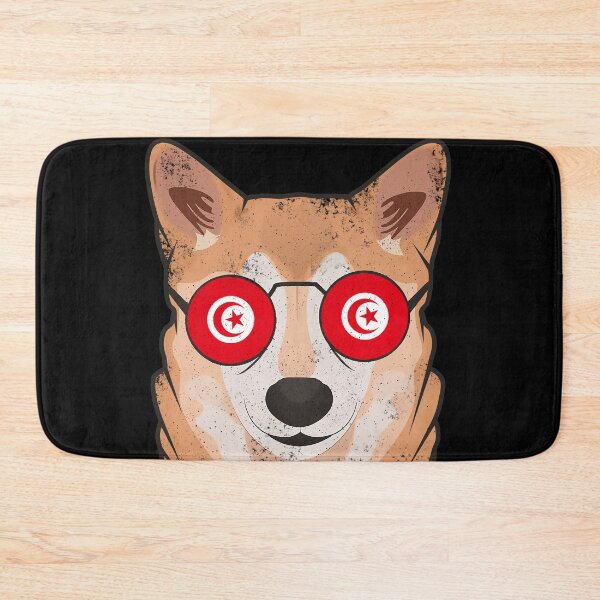 Item preview, Vintage Patriotic Shiba Inu Tunisian Flag designed and sold by feether-store.