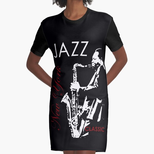 Jazz Graphic T-Shirt Dress