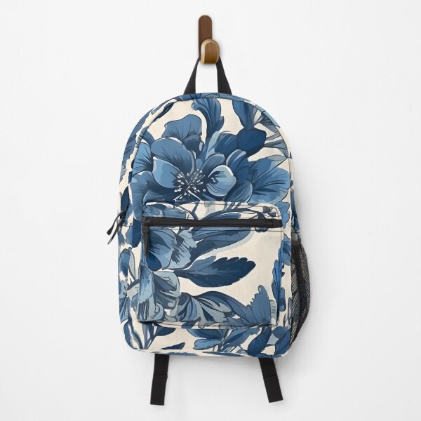 Item preview, A blue and white floral pattern designed and sold by johndesign88.