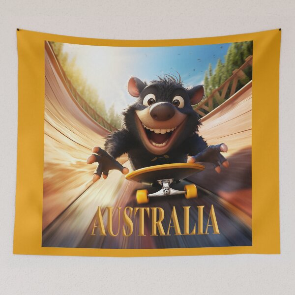 Item preview, Tasmanian Devil Skateboarding in Australia designed and sold by Batch-C91.