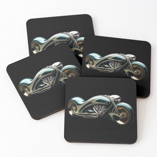 Item preview, Teal Torrent: Diesel Elegance on Two Wheels designed and sold by ZuelowArt.
