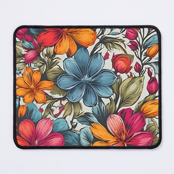 Item preview, A colorful flowers on a white background designed and sold by johndesign88.