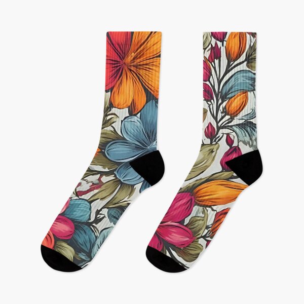 Item preview, A colorful flowers on a white background designed and sold by johndesign88.