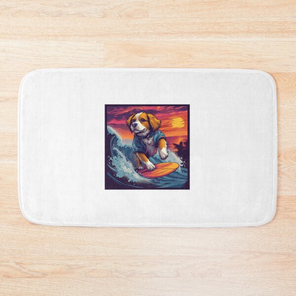 Item preview, Beagle Surfing Waves designed and sold by KazzasKorner.