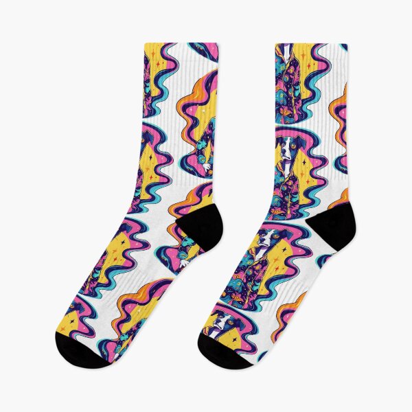 Item preview, Colorful abstract greyhound in suit designed and sold by TheRealmWithin.