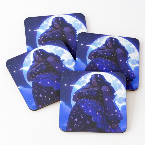 Item preview, Midnight Elegance Celestial Beauty Anime Girl designed and sold by bubblegoth.