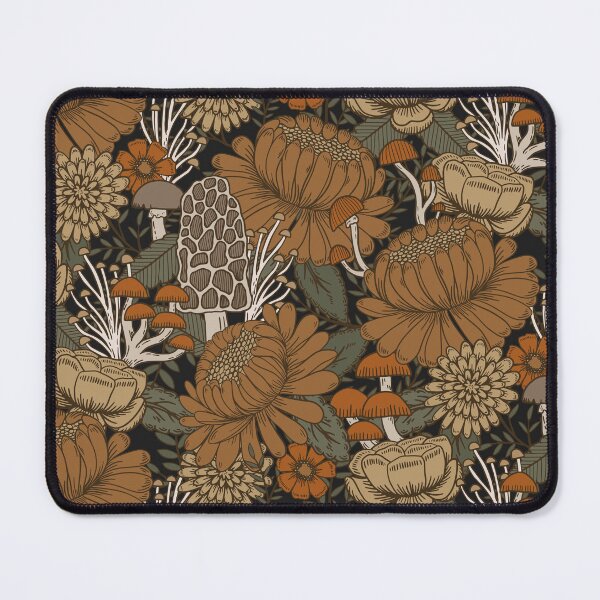 Item preview, Autumn Mushrooms and Florals designed and sold by latheandquill.