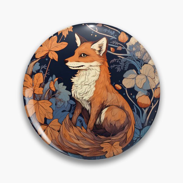 Item preview, Red Fox Under the Cover of Night designed and sold by UpsidedownFrog.