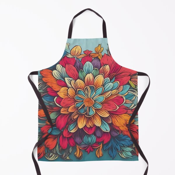 Item preview, A colorful flower on a blue background designed and sold by johndesign88.